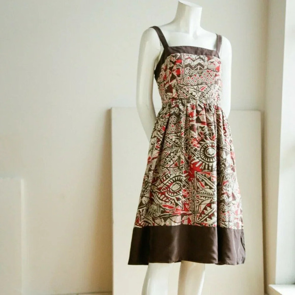 Oscar by Oscar de la Renta Geometric Print Dress - Picture 2 of 12